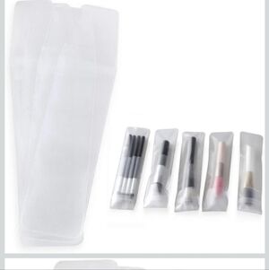 Large Size Cosmetic Makeup Brushes protector PVC bag/pouch (5 Pieces) (New)